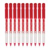 Dollar Wow Fineliner Pens, RED, Fine Tip (0.3mm), Pack of