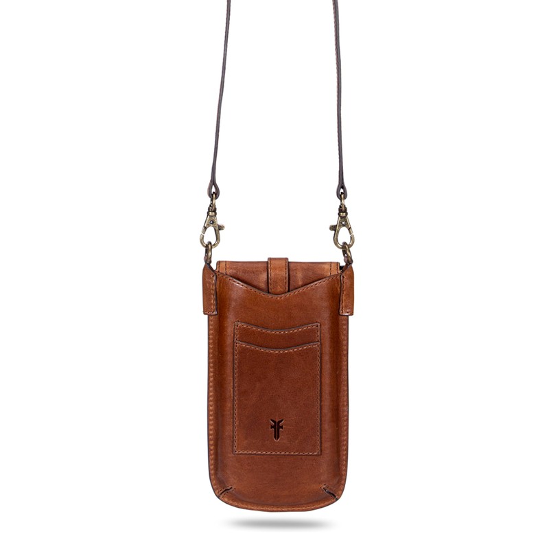 Frye Melissa Phone Pouch, Cognac