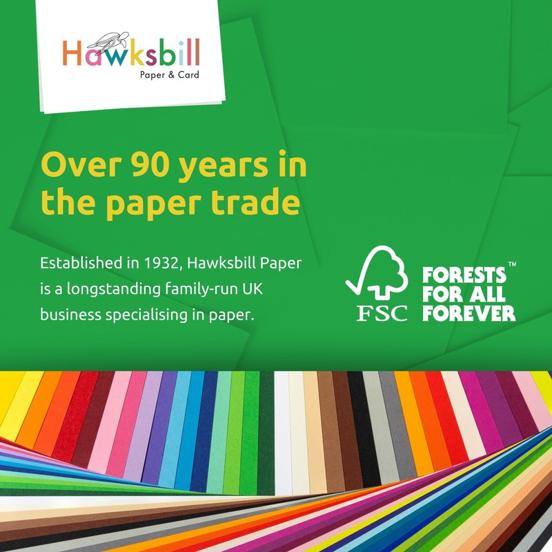 Hawksbill Bright Blue Paper 80 GSM A4 – 100 Sheet