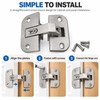 Zinc Alloy Furniture Hinge for Cabinet Doors – Detachable Flip