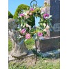 Carson 36" Black Metal Wreath Stake - In-Ground Wreath Hanger