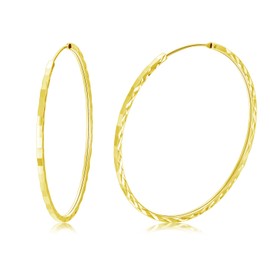 Molioaki 925 Sterling Silver Hoop Earrings Hypoallergenic Hoop Earrings Silver Large Hoop Earrings Lightweight Silver Earrings Women, Sterling Silver, No Gemstone