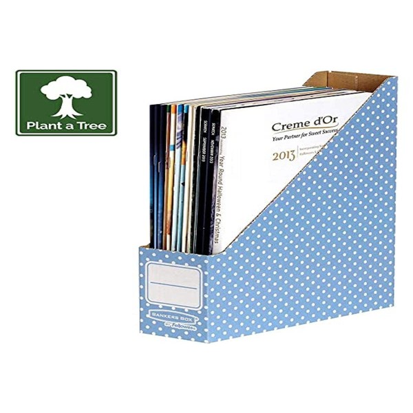 Fellowes Bankers Box A4 Magazine File - Blue/White (Pack of 10)