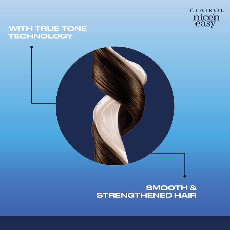 Clairol Nice'n Easy Crème Permanent Hair Dye, 2 Black, 240g