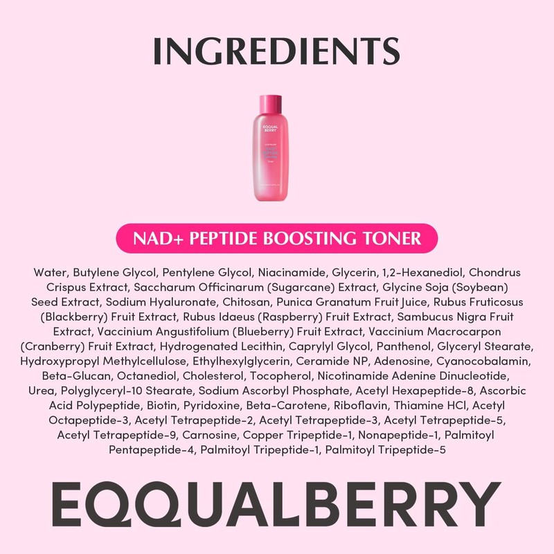EQQUALBERRY Tónico Facial NAD+ Péptidos y Ceramidas 150 ml