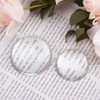 WSDMAVIS 4Pcs Crystal Clear Magnifying Glass Dome High Definition Half