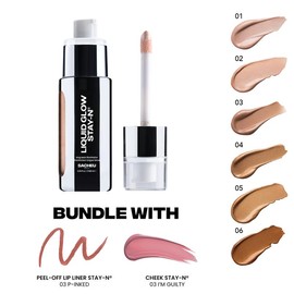 Get Glowing Bundle - Lip Liner STAY-N + Cheek STAY-N + Liquid Glow STAY-N:_Glowmance Bundle