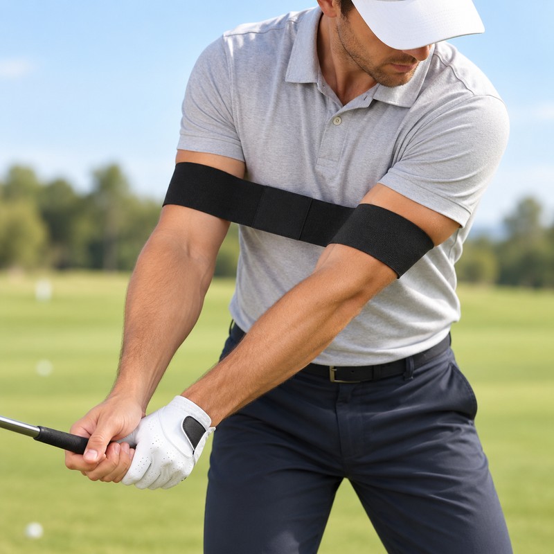Golf Swing Trainer Band for Practice – Elastic Arm &