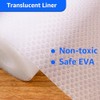 PABUSIOR 10-Inch Clear Cabinet Drawer Liner: Translucent Waterproof Small Kitchen