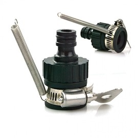Washing machine hose connection faucet connector safety band spring Black adapter spring included 6ea