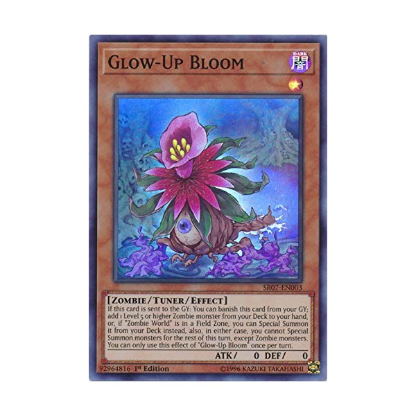 Yu-Gi-Oh! - Glow-Up Bloom - SR07-EN003 - Super Rare - 1st Edition - Structure Deck: Zombie Horde