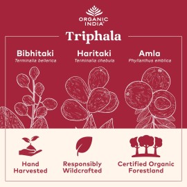 Organic India Triphala Herbal Supplement 180 Count Gentle Laxative For Gut He...