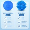 2 Pack Massage Ball Set, Spiky and Lacrosse Ball for