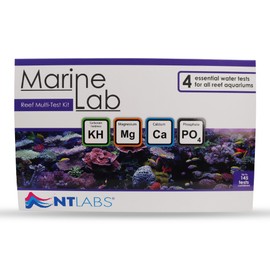 NT Labs Marine Lab Reef Multi-Test Kit - marine water test - Carbonate Hardness, Magnesium, Calcium and Phosphate