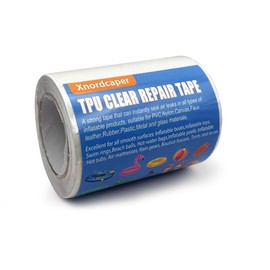 Xnordcaper Inflatables Repair Tape, Waterproof Transparent TPU Pool Patch Repair Tape for Air Mattress, Inflatable Boats, Pool Floats, Bounce Houses, Tents, Raincoats (8cm*300cm)