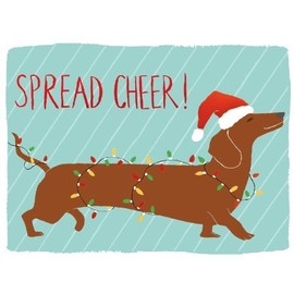 Dachshund Spread Cheer Holiday Embellished Notecards (Christmas E (Box Ncr) (2014-10-01) [Cards]