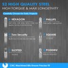 Steinwhale 37pcs Mini Ratchet Screwdriver Set with 1/4" S2 Steel