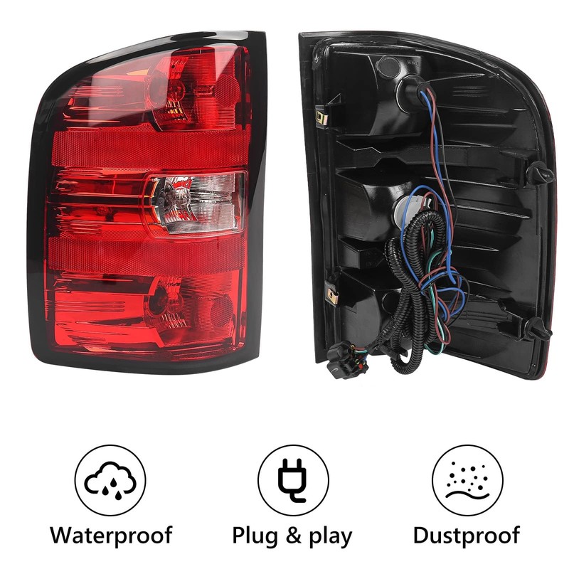 Huray Taillight For 2007-2013 Chevy Silverado Replacement Driver Side and