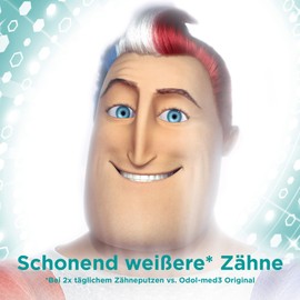 Odol-med3 Samtweiss Zahnpasta, Zahncreme für schonend weißere* Zähne + Zahnschmelz-Schutz, 75ml