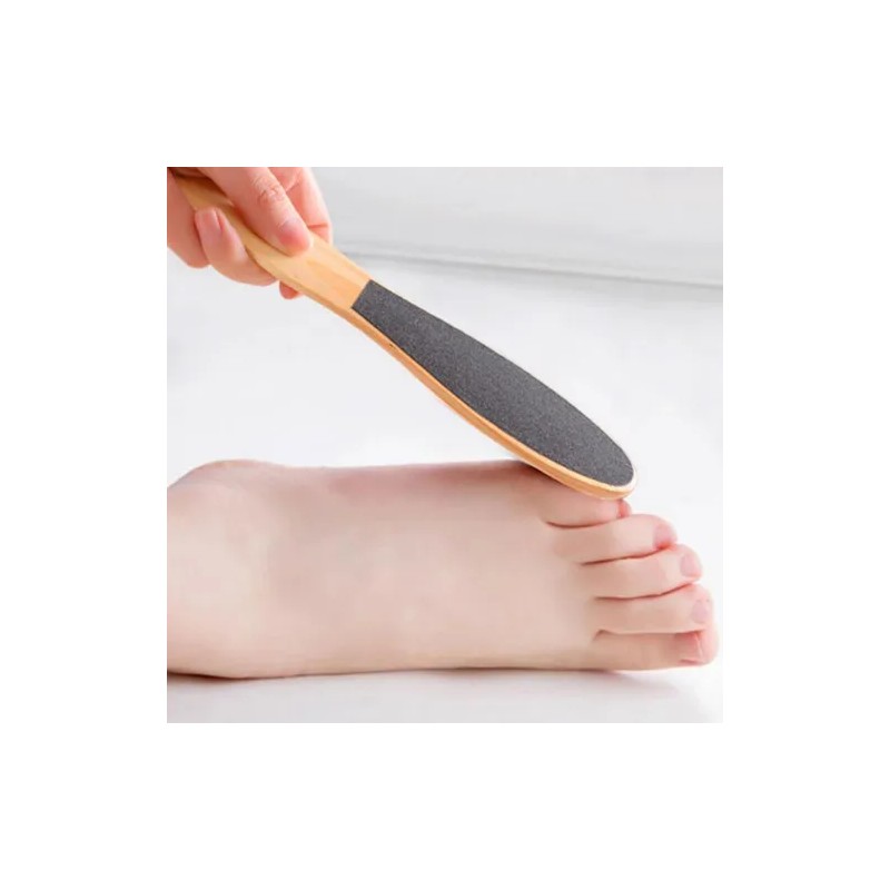 12 Limas Para Pies Doble Cara De Madera Pedicura