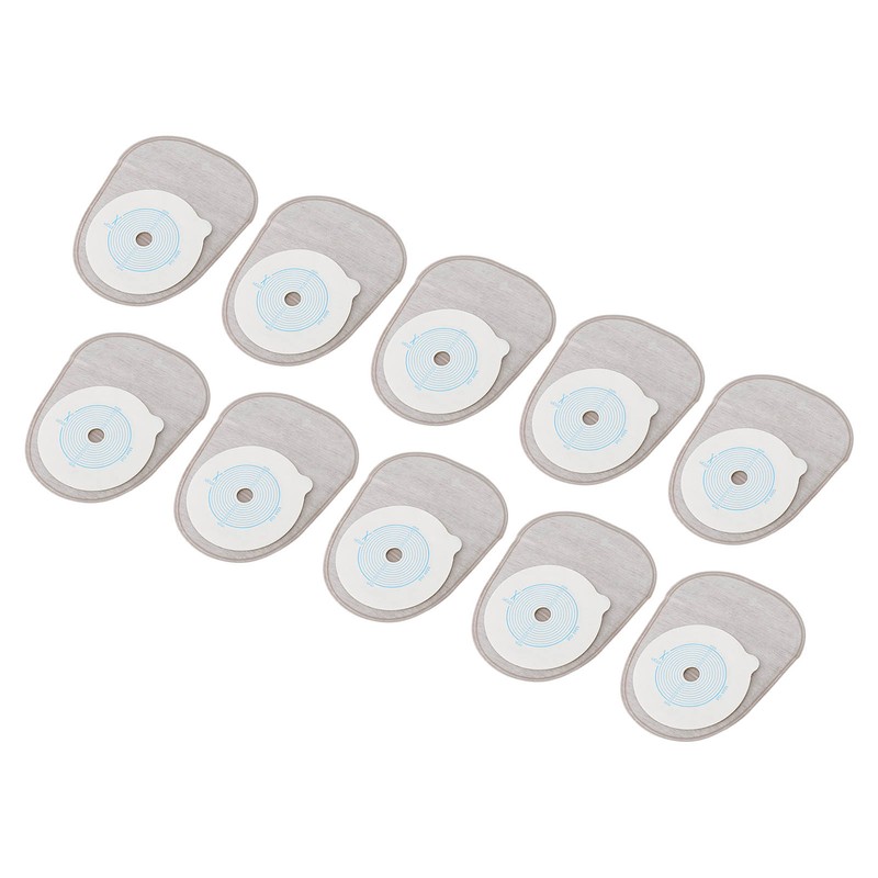 10pcs Adhesive Colostomy Pouch Lock Disposable Drainable Medical Ostomy Bag