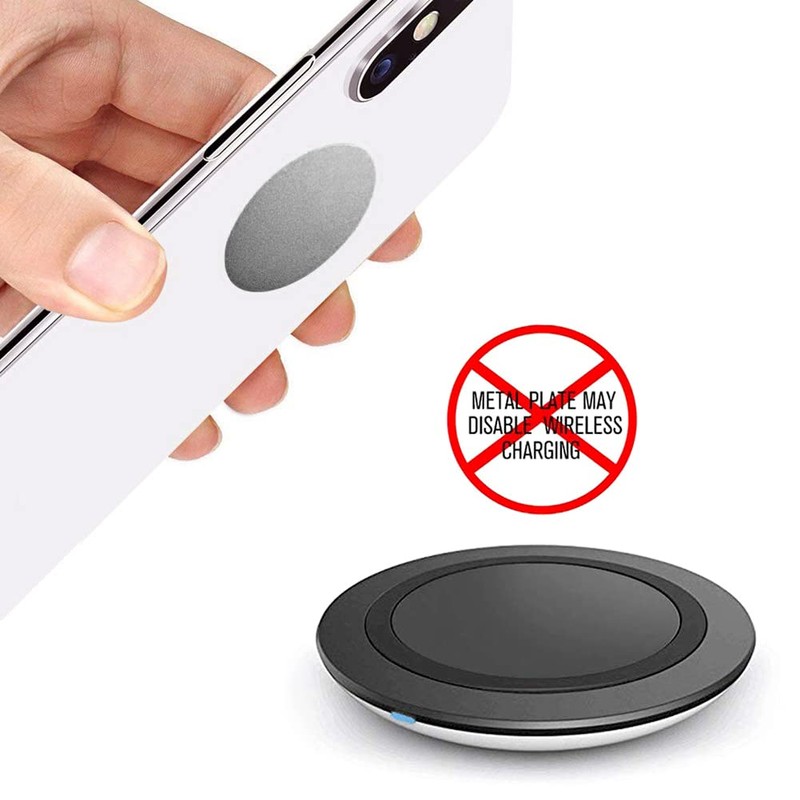 ACKLLR 16 Pieces Phone Car Mount Metal Plate with Adhesive