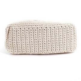 Millya Women Handmade Straw Tote Bag Woven Crochet Top-handle Bag Vacation Beach Handbag