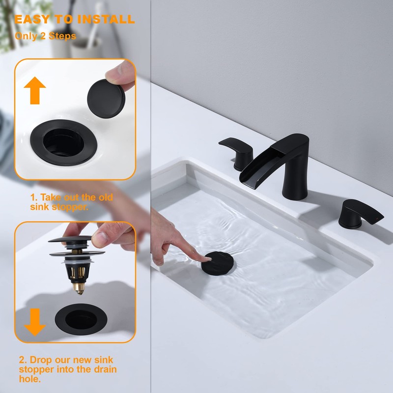 Universal Bathroom Sink Drain Stopper - 1.1~1.5" Pop Up Drain