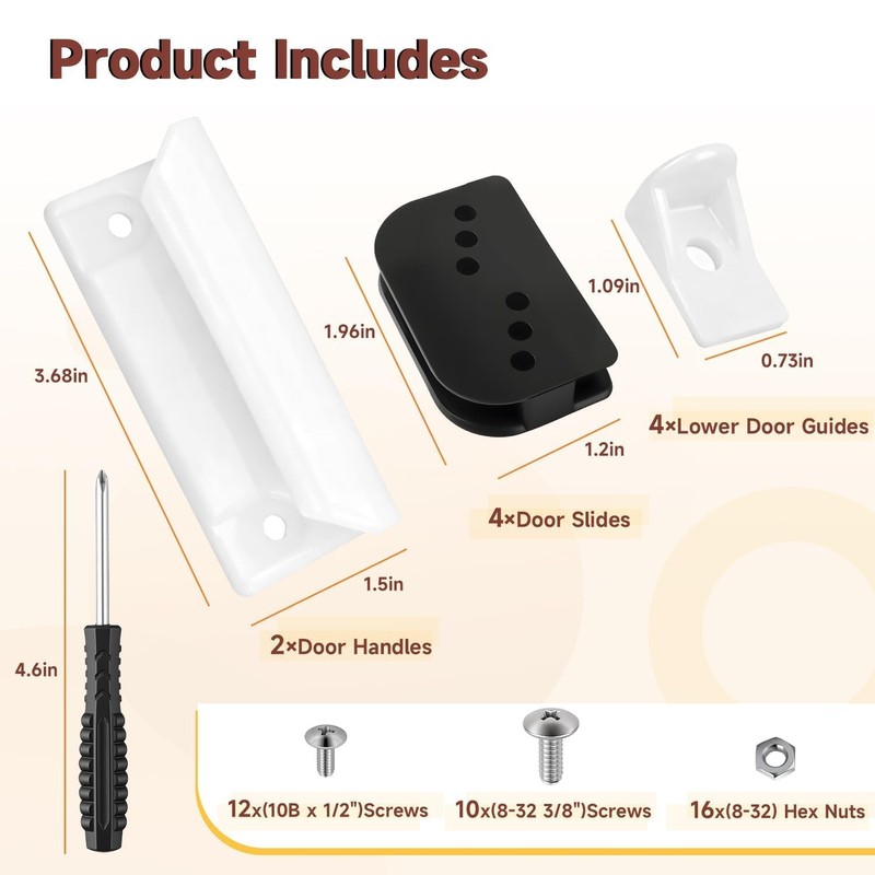 LEYURISE Shed Door Tune-Up Full Kit Compatible with Arrow ShelterLogic