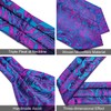 DiBanGu Luxury Ascot Self Tie Set for Men Woven Paisley
