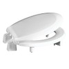 Centoco 3 inch Raised Toilet Seat for Seniors, Round, Closed