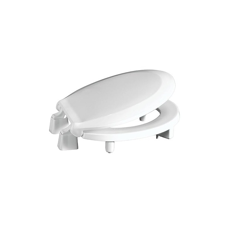 Centoco 3 inch Raised Toilet Seat for Seniors, Round, Closed