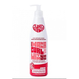 Curly Love Curl Definer Crema de peinado de 16 oz / 450 ml, para rizos más definidos, hidratados y brillantes
