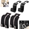 ZEPIQOR Pack of 6 Car Storage Hooks, Car Plastic Hooks