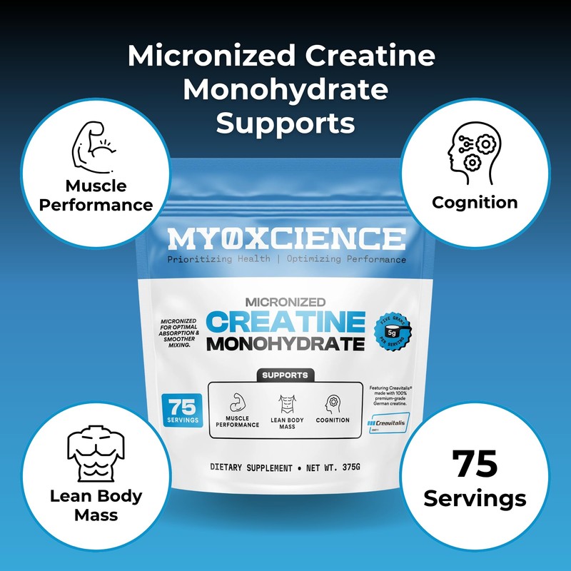 MYOXCIENCE Micronized Creavitalis Creatine | The World’s Purest Micronized Form