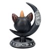 Backflow Incense Burner Mystical Cat with Moon Incense Holder Waterfall