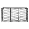 MyGift 3 Compartment Rustic Chicken Wire Kitchen Utensil Holder, Black
