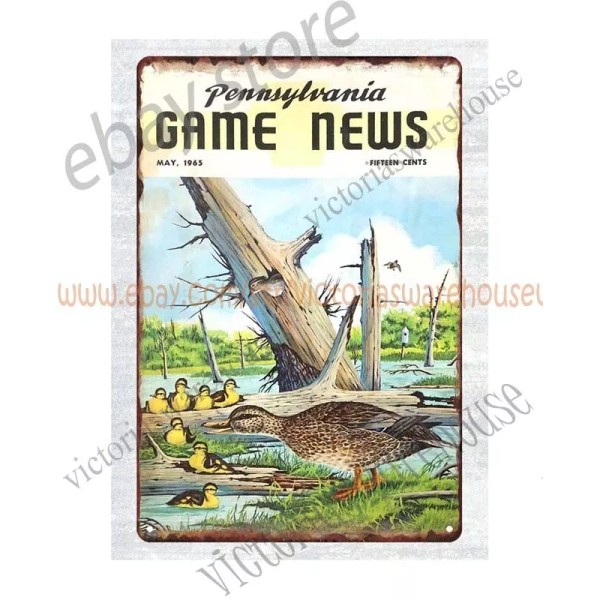 Unbranded man garage ideas 1965 Pennsylvania game hunting wildlife ducks