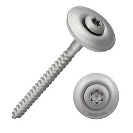 Plumber Screws with EPDM Sealing Washer (20 mm) and Torx Drive / TX20 | Stainless Steel A2 | Similar to DIN 7995/DIN 9171 | Trapezoidal Sheet Metal Screw | Tapping Screw (4.5 x 50 mm, Pack of 50)