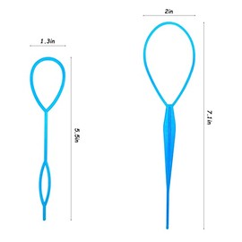 8PCS Quick Loop Tool for French Braids, Ponytails, and Long Hair Styling - Braid Maker Kit
