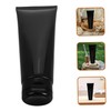 TOPPERFUN Black Gloss Plastic Cosmetic Soft Tube Large Capacity Lotion