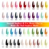 SINZONeu Gel-Nagellack-Set, 45 lebendige Farben, sichere Inhaltsstoffe, langanhaltend, mit Unterlack,