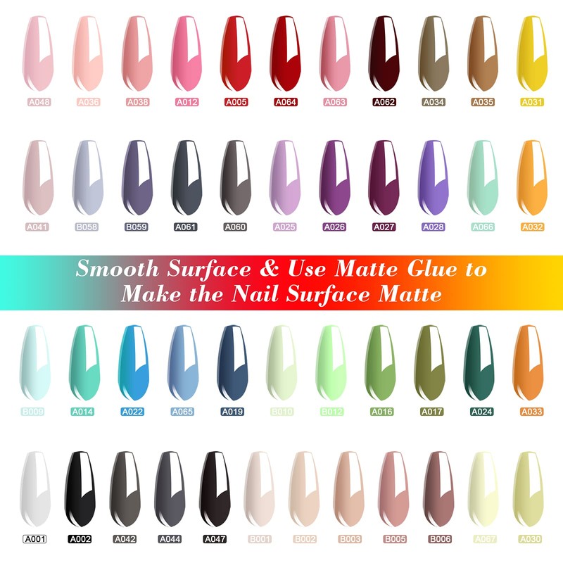 SINZONeu Gel-Nagellack-Set, 45 lebendige Farben, sichere Inhaltsstoffe, langanhaltend, mit Unterlack,