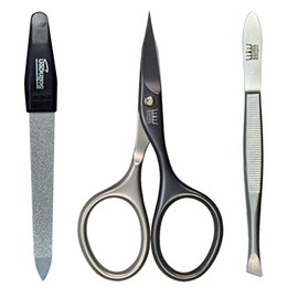 Nail Scissors Self-Sharpening - Now Free Safir Nail File and Tweezers as a Complete Set - All Made in Solingen