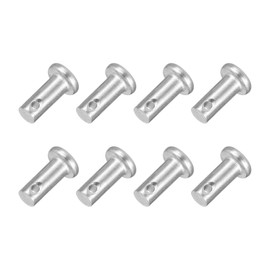 uxcell 8Pcs 3/16" x 1/2" Single Hole Clevis Pins, 304 Stainless Steel Flat Head Clevis Pins Hitch Pin for Trailer Latch, Mechanics Repair, Furniture Installation, Industrial Equipment