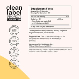 Premium Berberine Supplement 1500mg | 500mg Per Capsule | 97% Purity | Supports Metabolism & Hormonal Balance | 90 Berberine HCL Capsules | Advanced Metabolic & Glucose Support | 30-Day Supply