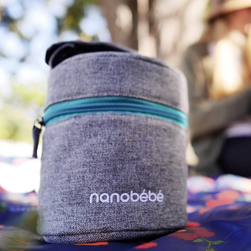 Bolsa Térmica Nanobébé, Para Biberones (caben 3) y Accesorios.