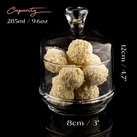 the mask el turko Glass Salt and Pepper Containers with Glass Lid 2 Pcs, Multipurpose Tomato, Avocado, Onion, Lemon Keeper/Saver/Container/Storage, Citrus Mini Containers for Fridge (2 PCS)