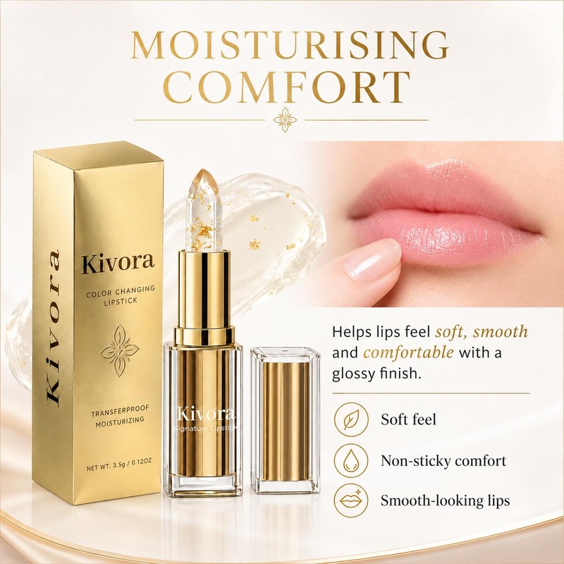 Kivora Lipstick for Older Women Kivora Colour Changing Lipstick