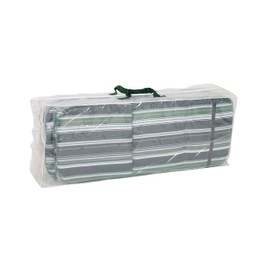 Greemotion Schutzhülle für Auflagen wasserabweisen mit Ösen, Transparent, 125x50x32cm